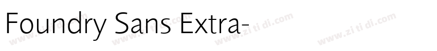 Foundry Sans Extra字体转换
